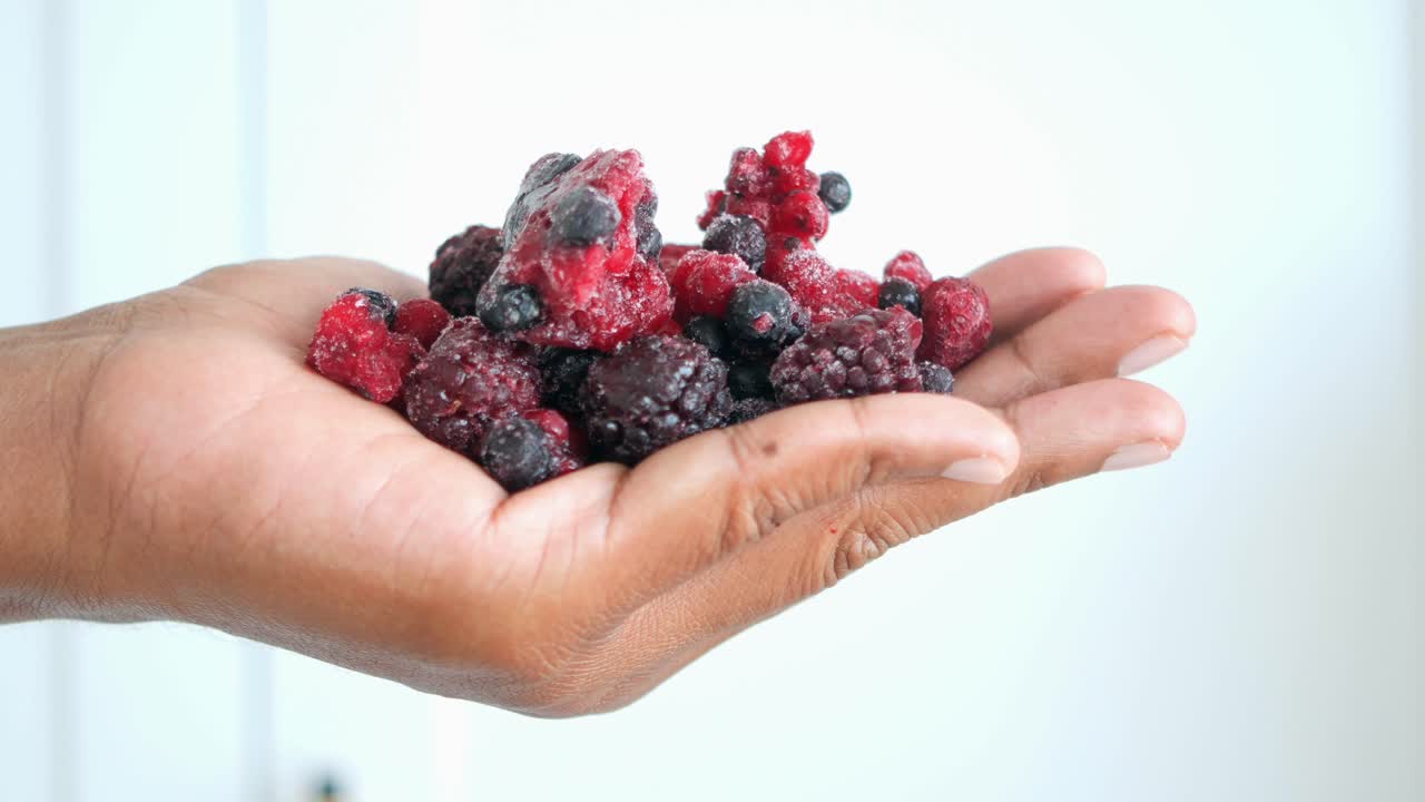Handful of Frozen Mixed Berries