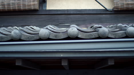 Beautiful-old-town-traditional-Japanese-rooftop-palets-early-in-the-morning-in-Kyoto,-Japan-soft-lighting