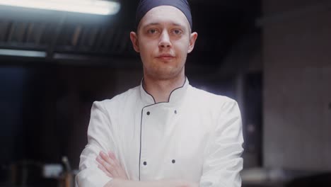 chef portrait in kitchen