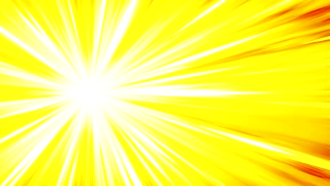 cartoon beam animation. shiny sun background. sunburst rays in heaven. abstract loop design.