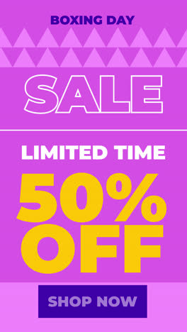 boxing day sale - 50% off