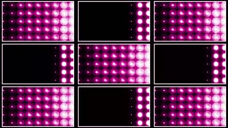 pink stage lights grid