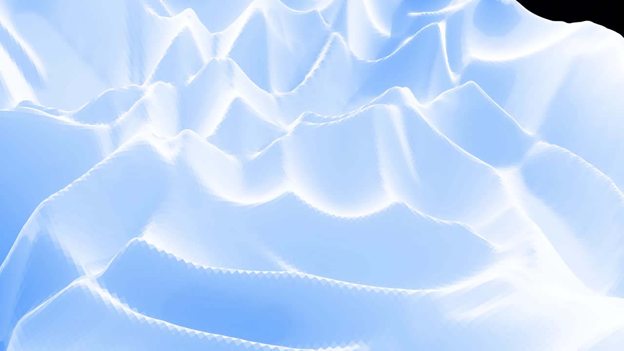 스타일리시 블루 화이트 크리에이티브 추상 저 폴리 배경 4k 추상 파동 패턴 루프로 표면을 이동 부드러운 부드러운 무 애니메이션 간단한 미니멀 기하학 bg