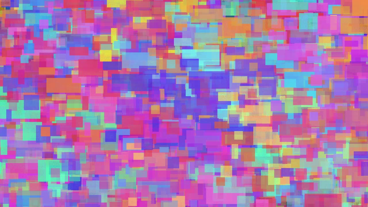 Abstract blocks of colour stop motion animated background,