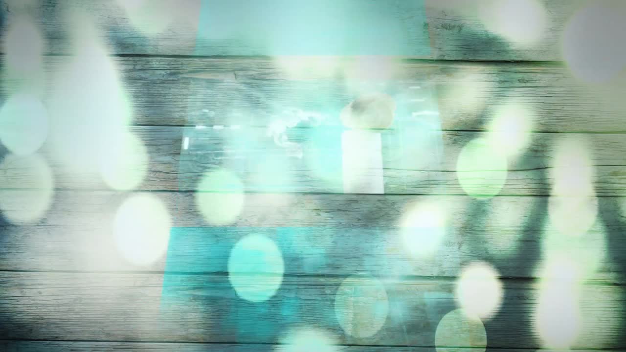 데이터 처리에 대한 빛의 반점의 애니메이션