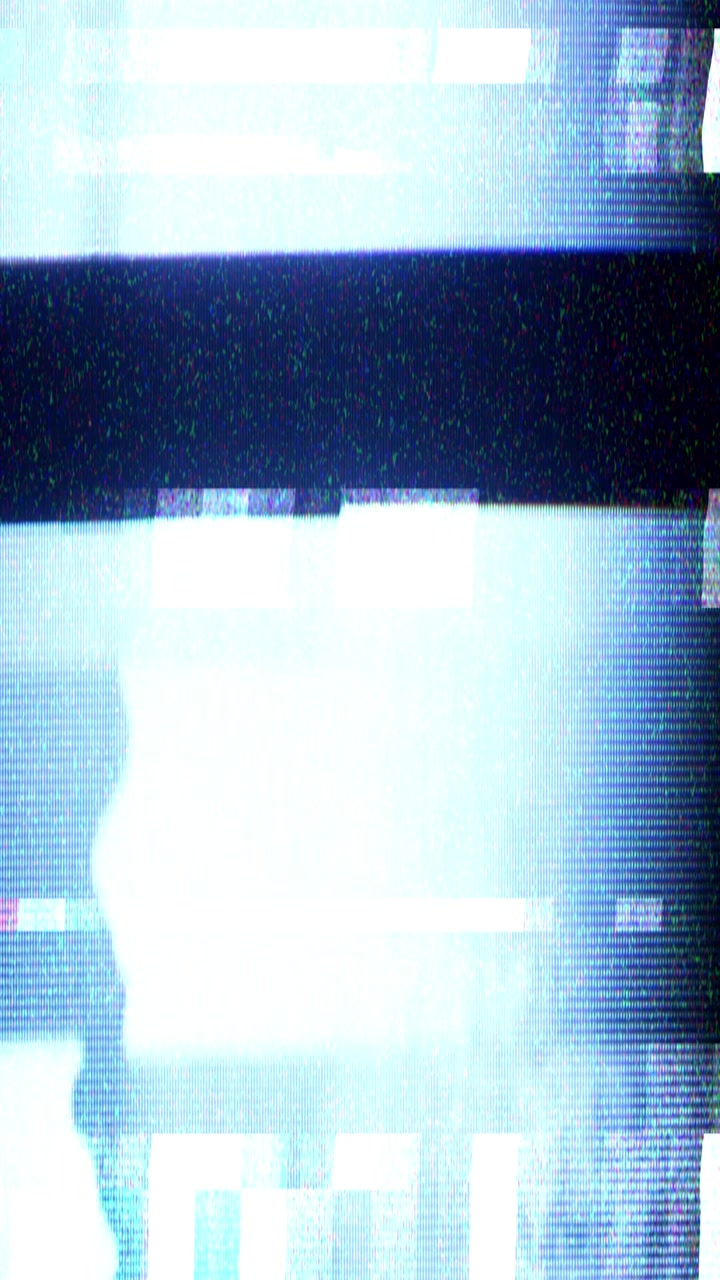 Digital Glitch and Signal Interference Effect on Screen