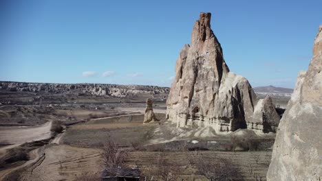 cappadocia turkey's fairy chimneys: geological pillar rock formations formed by erosion