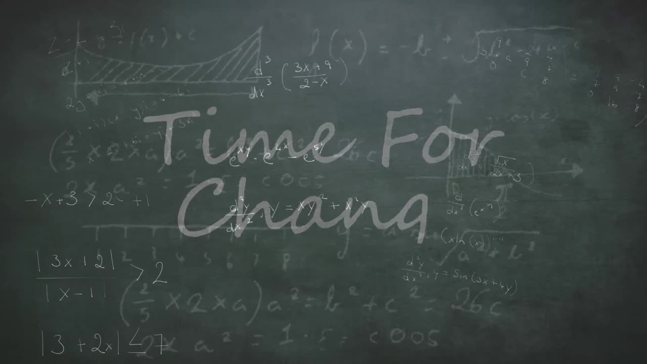 수학적 방정식에 대한 텍스트 변경 시간의 애니메이션