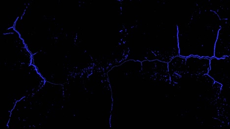 blue futuristic stream. digital data flow. creative abstract background. dynamic pattern with power rays and light. transfer texture concept. seamless loop.