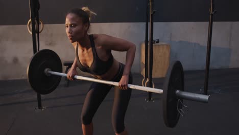 cross training at a gym