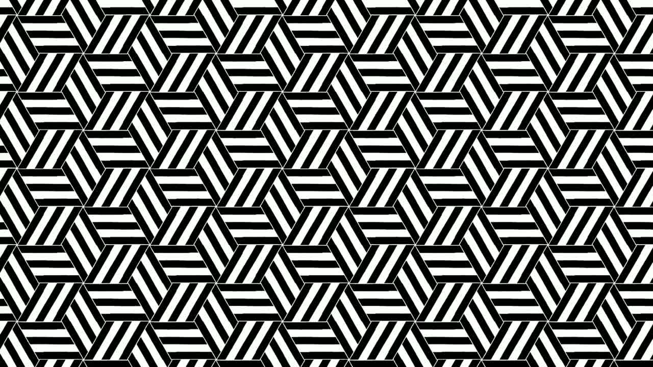 zig zag bw formas animación horizontal vector movimiento
