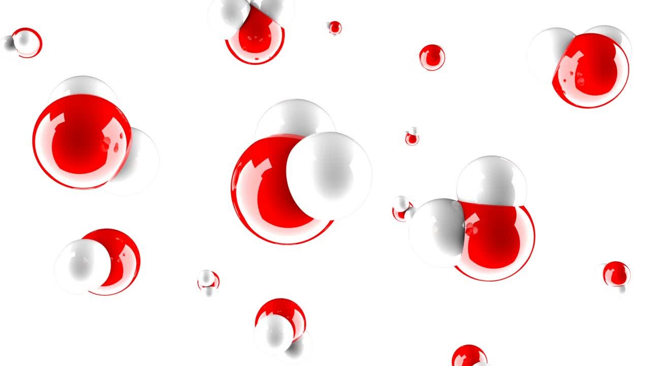 3d 물 의료 기술 개념 의학 연구 과학 세포 구조는 원활한 루프를 할 수 있습니다.