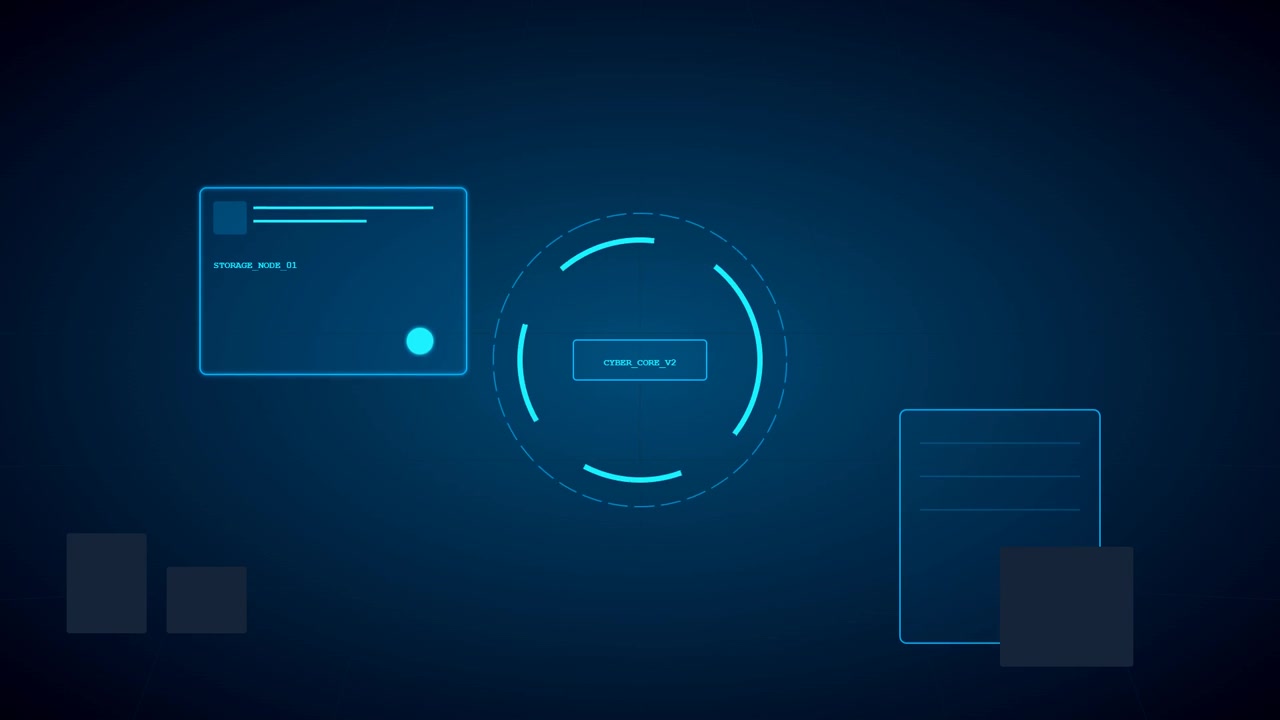 Interfaccia Digitale con Visualizzazione Dati Cyber Core