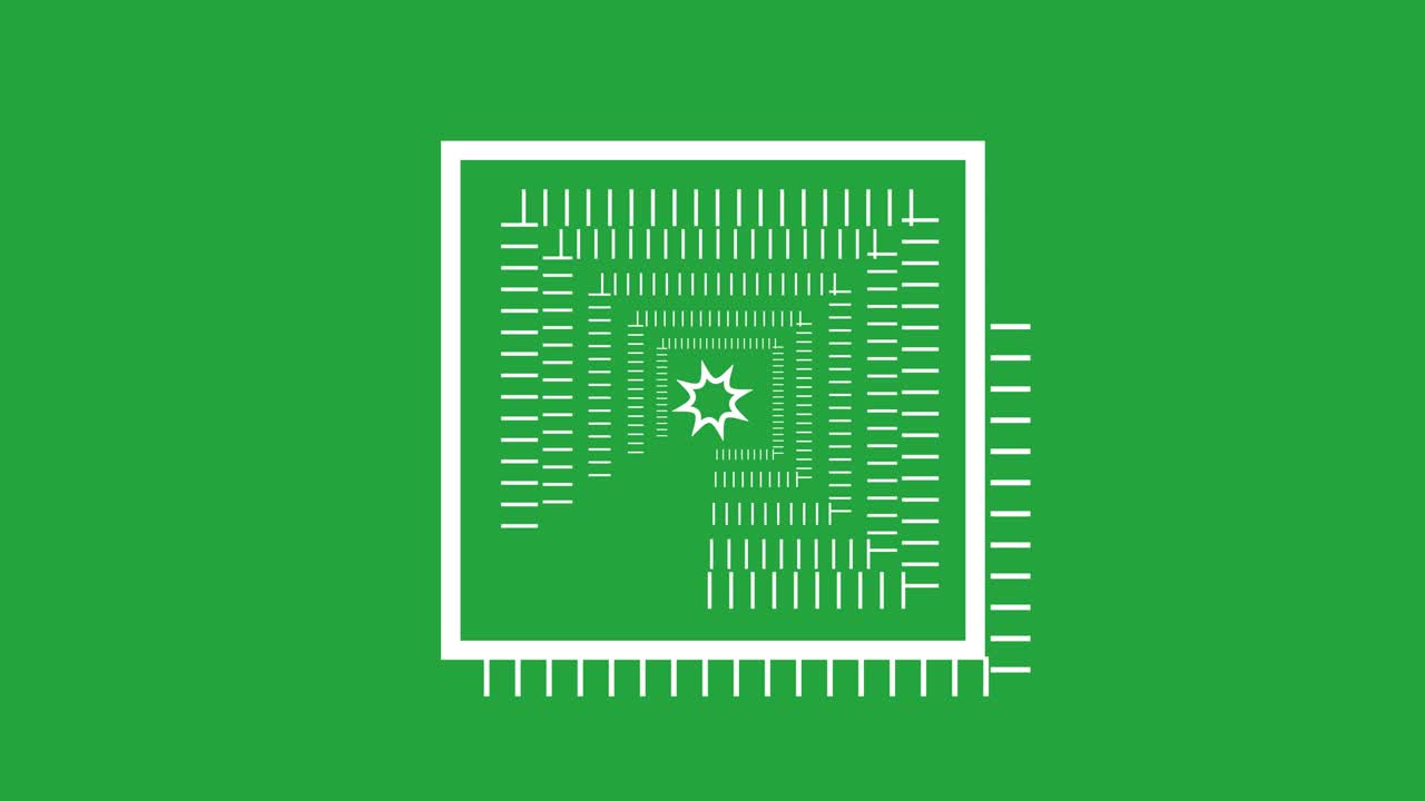 procesamiento de formas pantalla verde gráficos de movimiento forma