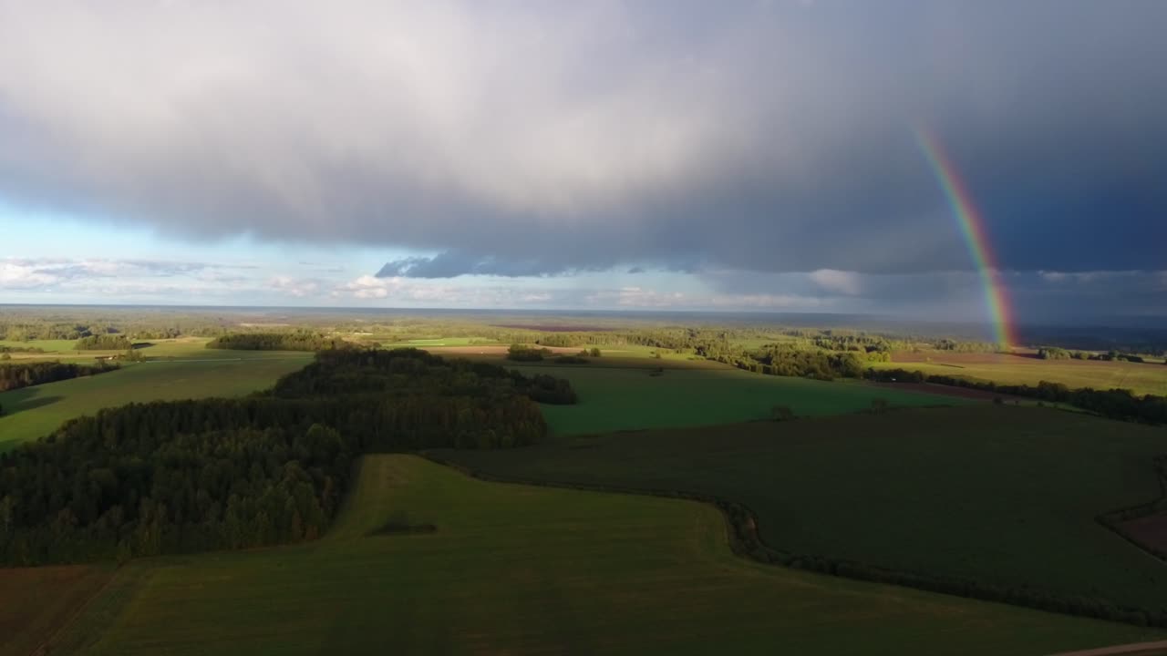 nubes tormentosas desde arriba