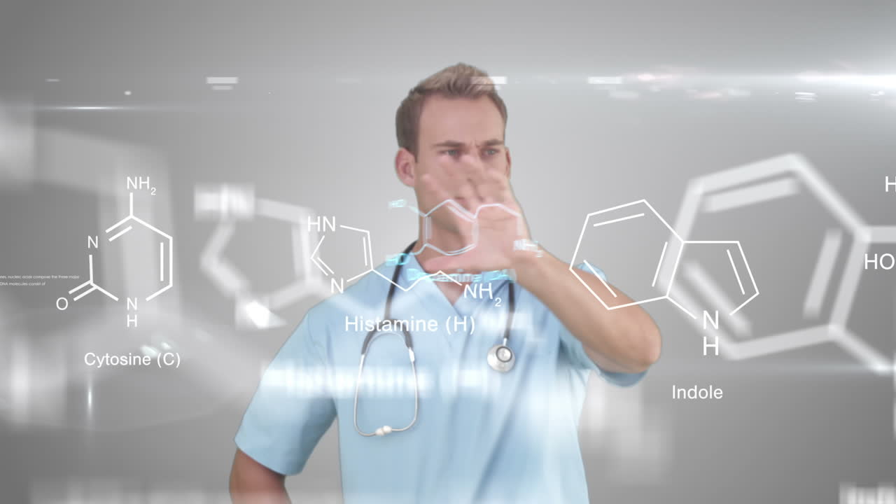 기술을 사용하는 연구원