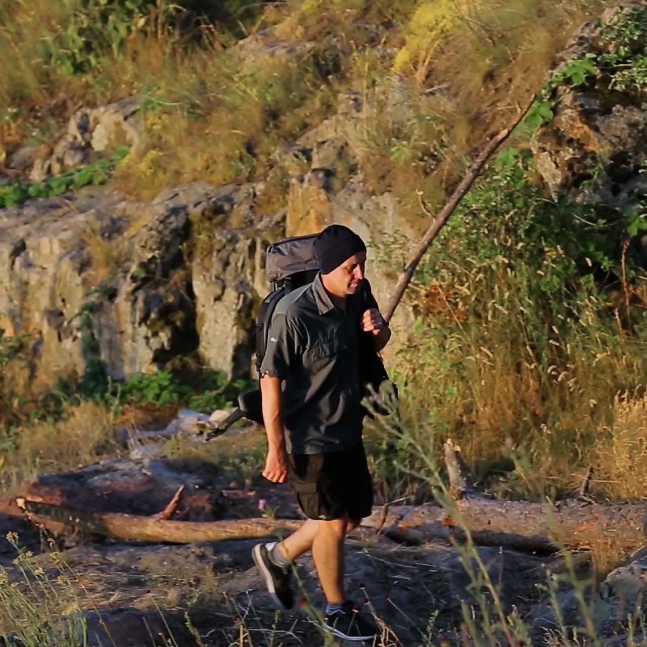 Male Rising On The Hill