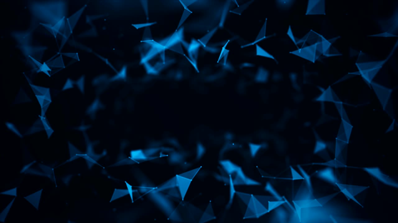 Blue Loopable Plexus digital dynamic background