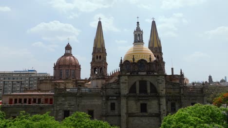 Guadalajara Cathedral - Gothic Church In Mexico - Aerial Drone Shot