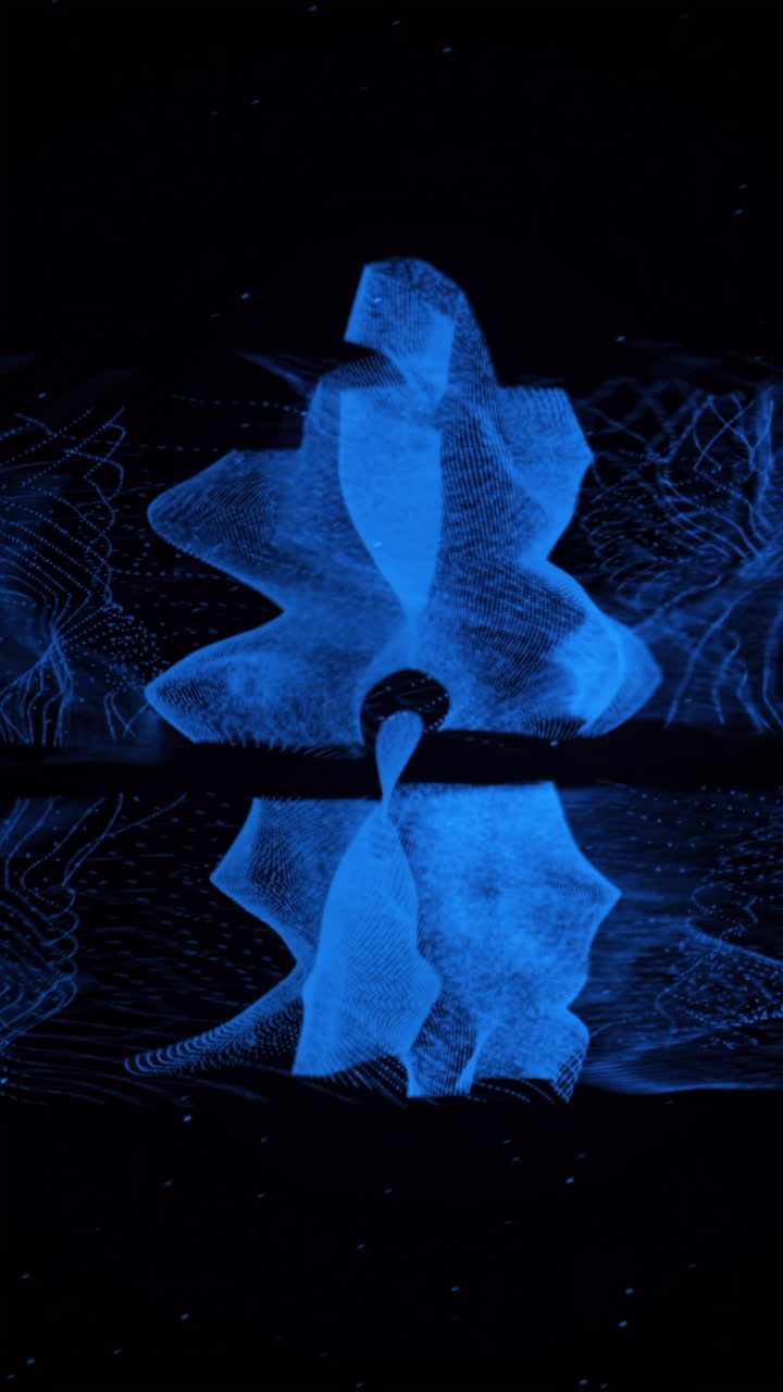 Abstract Blue Digital Art