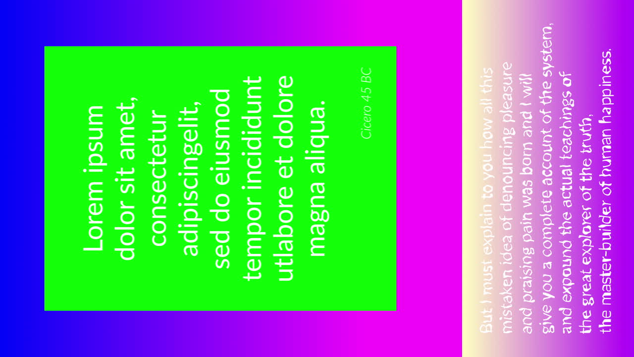 bucle sin interrupción de texto de relleno seis segundos animación vertical