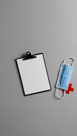 medical supplies and protective mask