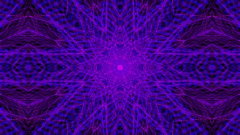fondo con patrón de caleidoscopio de mandala de neón
