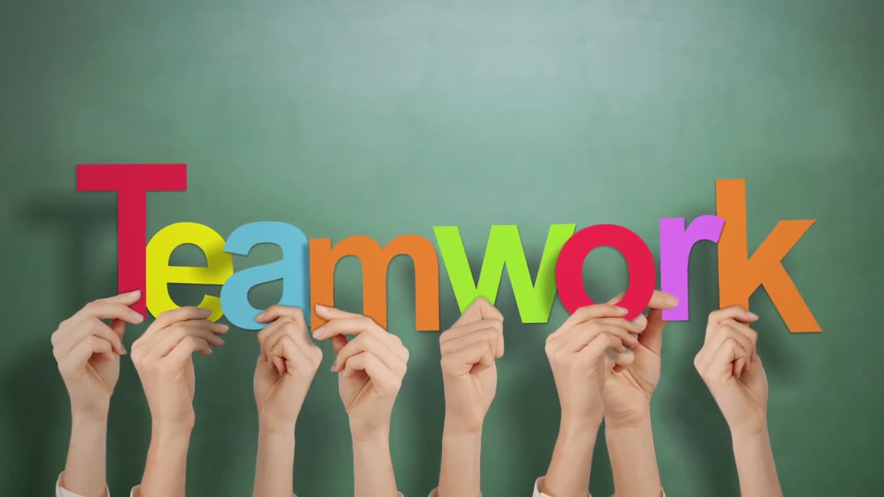 팀워크를 지 ⁇ 하는 손