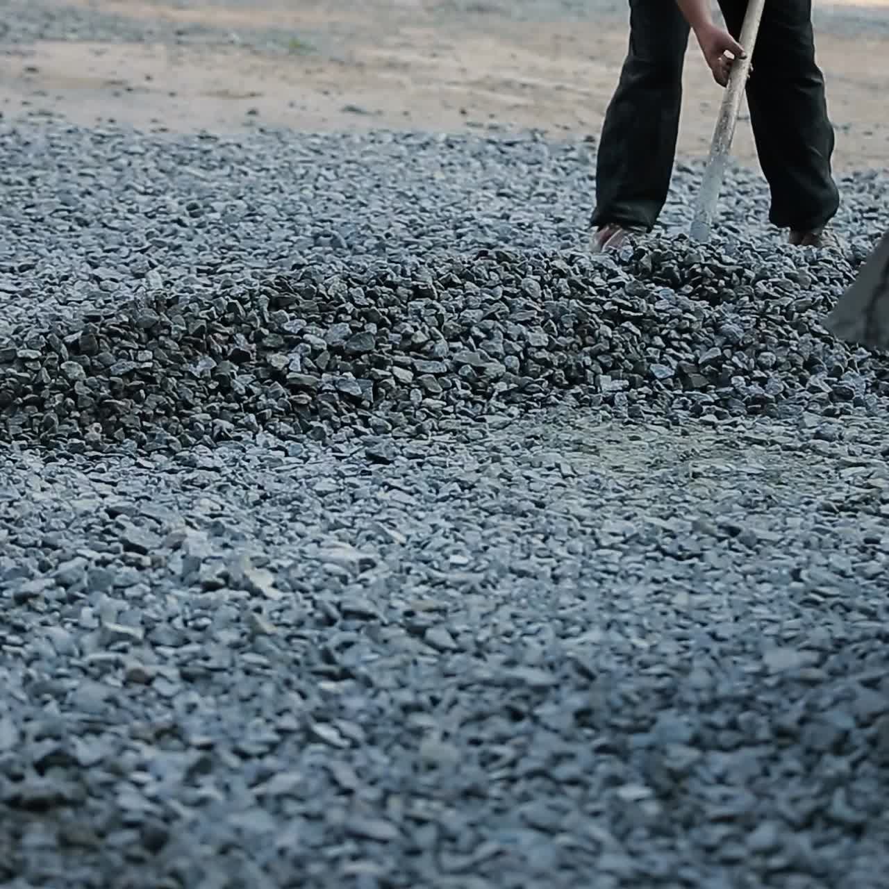 Manual Labor On Construction Site