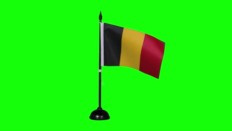 belgium flag waving in the wind on a flagpole