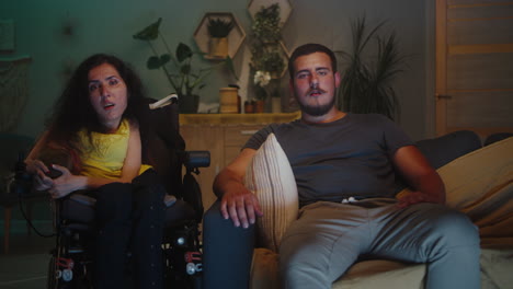 couple watching tv