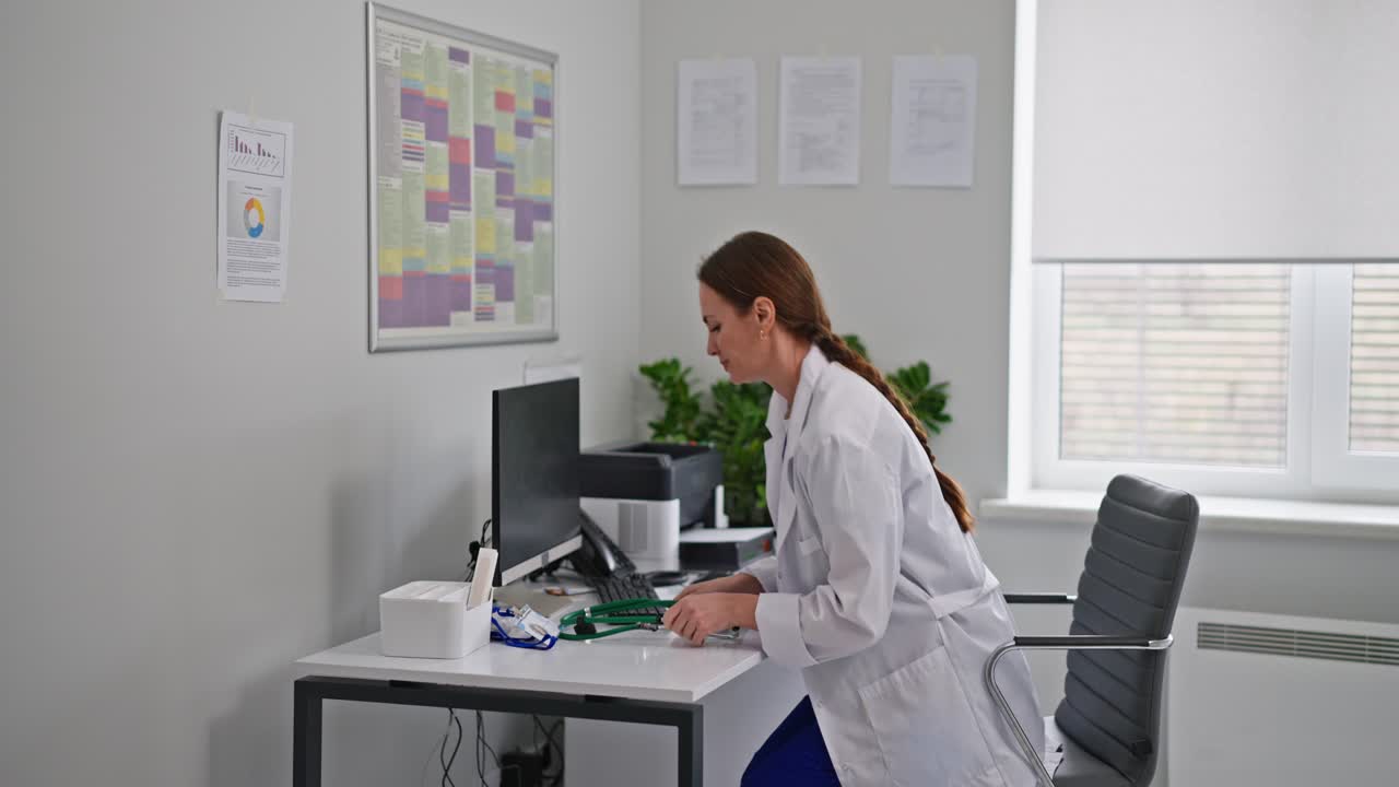 médico en el consultorio