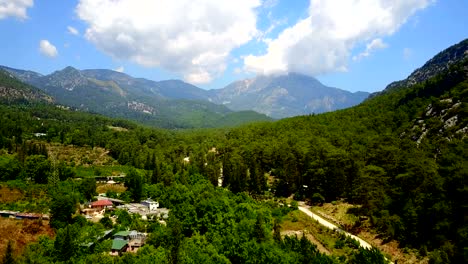 the taurus mountains. mount tahtali (olympos) in the province of antalya, turkey