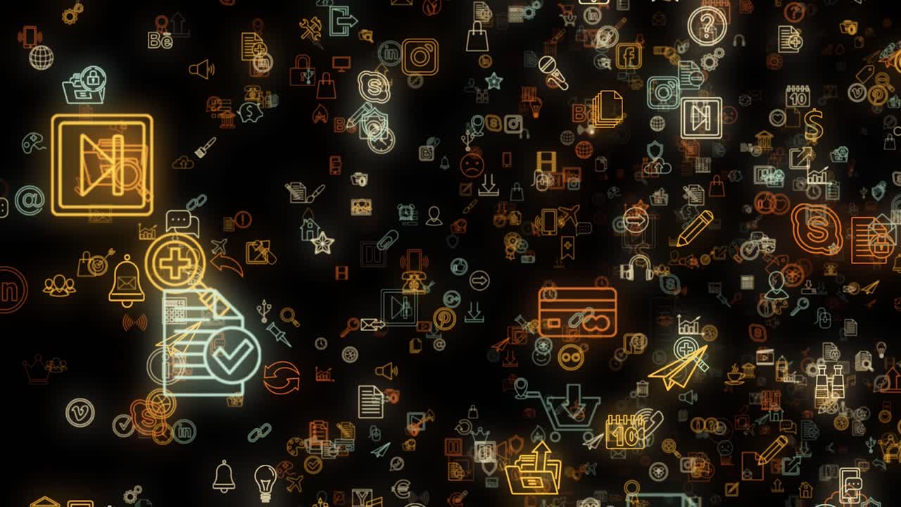 Abstract Digital Icons