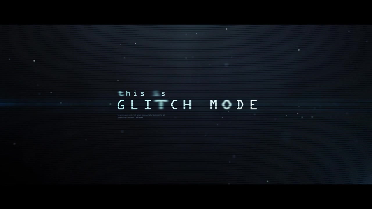 Dynamic Glitch Text Animation with Digital Distortion Effects