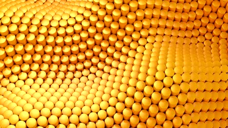 cylinders formed a wave