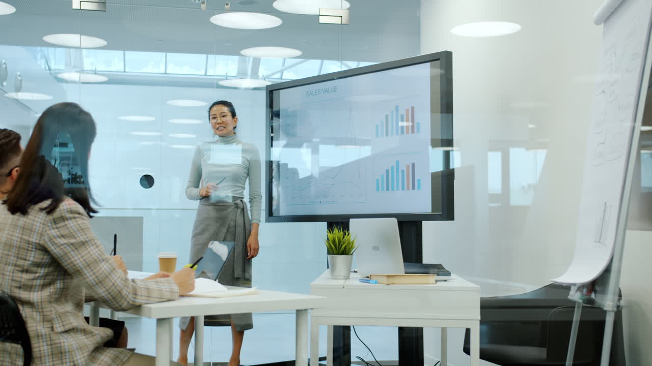 presentación de la reunión de negocios