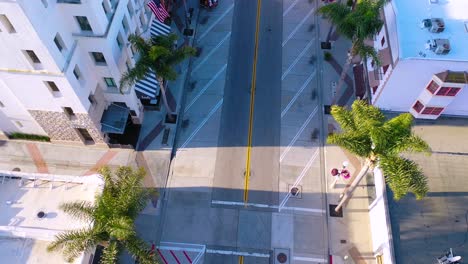 2020---aerial-of-the-streets-of-Ventura-California-mostly-empty-as-all-businesses-close-during-the-Coronavirus-Covid-19-epidemic-crisis