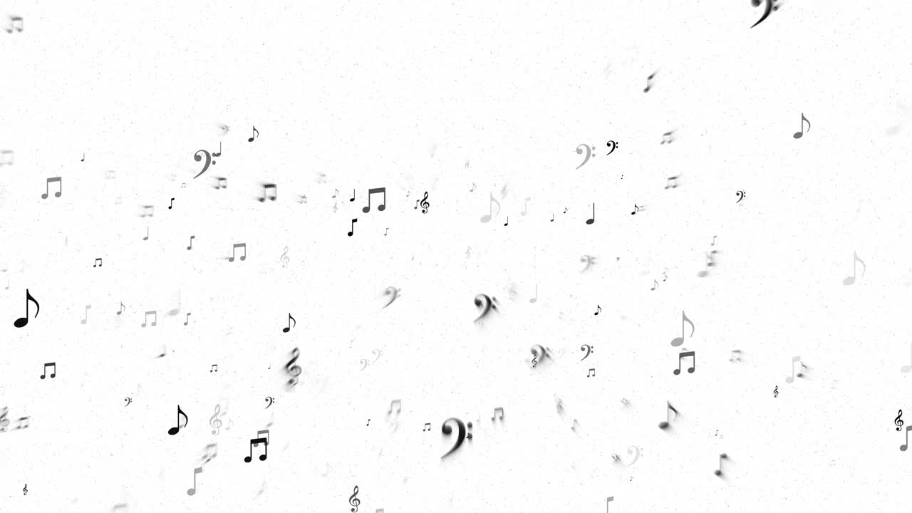 Music notes with dark light effect 3d animation black background musical notes musical notes