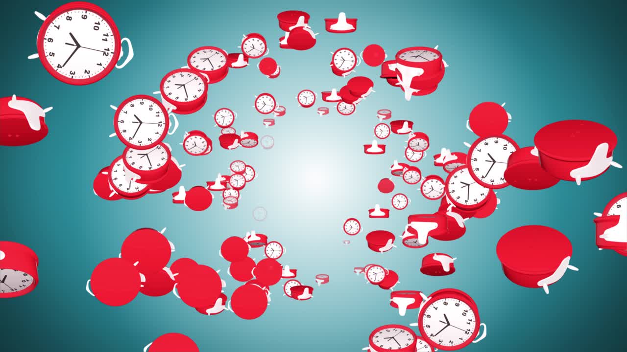 Orologi rossi animati