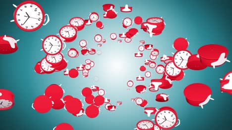 animated red clocks