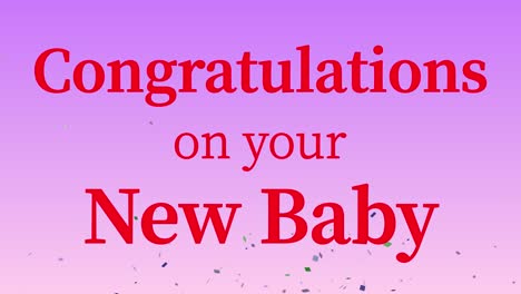 congratulations on your new baby message text animation motion graphics