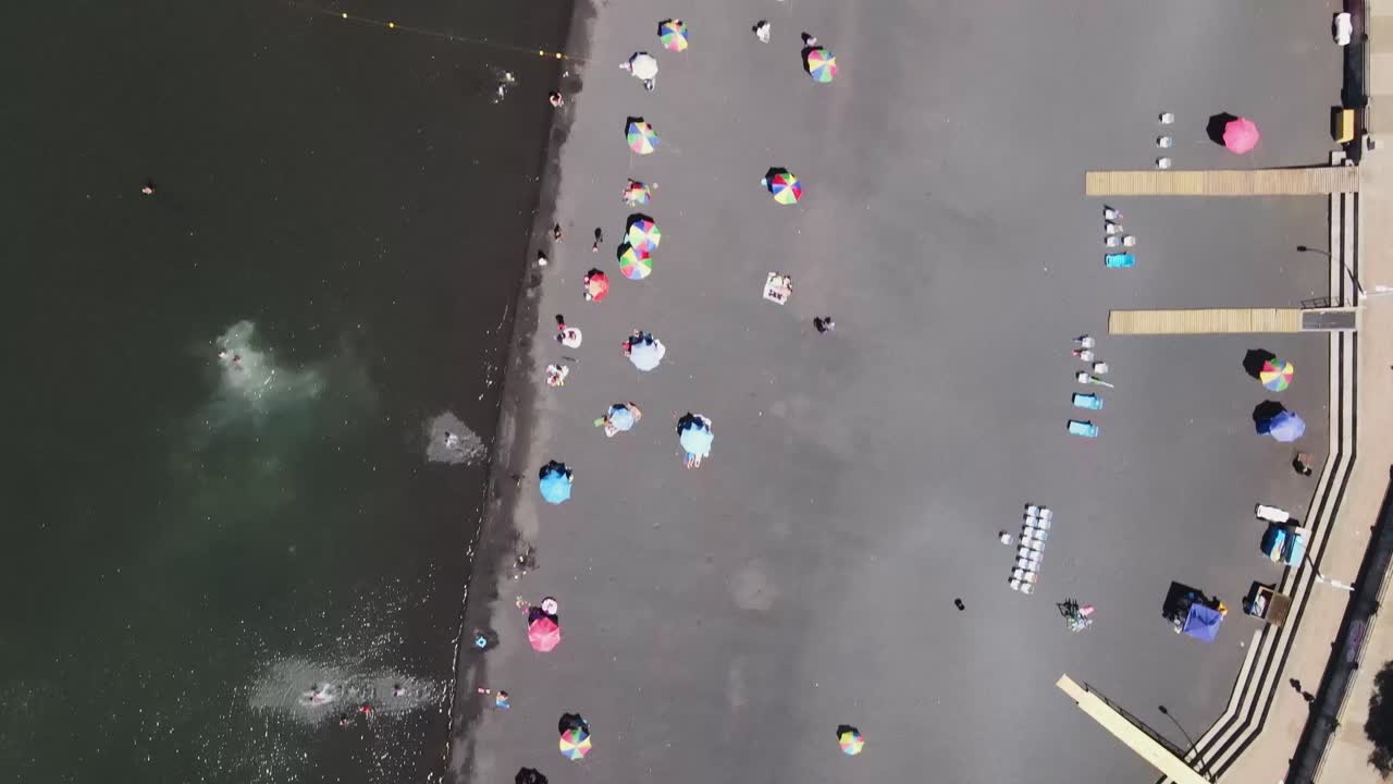 비야리카 호수의 공중 촬영