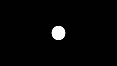 white concentric circles line animation loop on a black background.