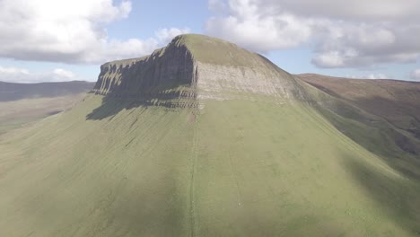 beautiful slow pan of sligo mountain