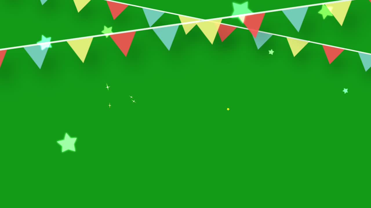 Festival decoration green screen motion graphics
