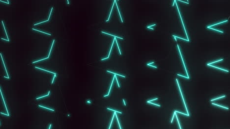 Futuristische-Illusion,-Neongrüne-Abstrakte-Linien-Auf-Schwarzem-Farbverlauf