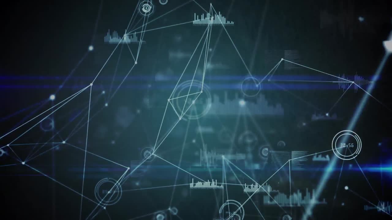 Animation of networks of connections