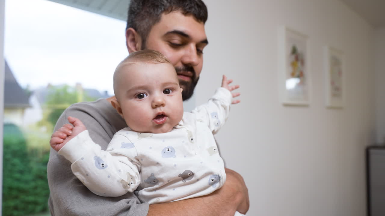 Close-up view of baby boy.