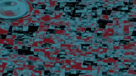 fondo de vídeo abstracto con retroiluminación azul y roja